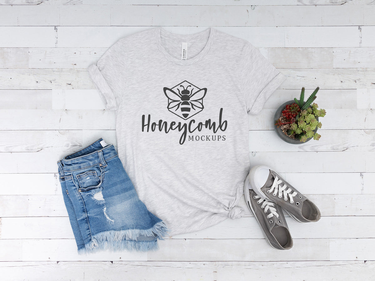 Bella Canvas 3001 T-Shirt | Ash | SKU1545