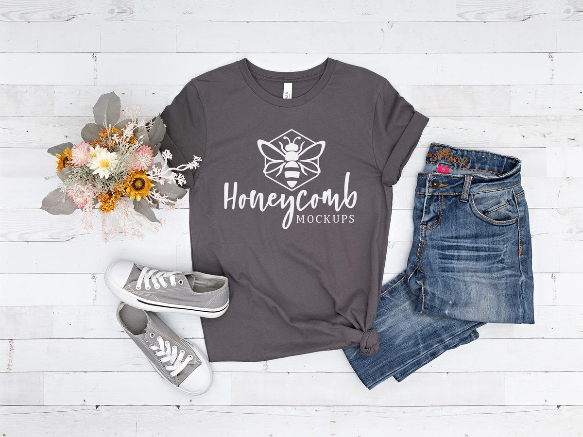 Bella Canvas 3001 T-Shirt | Asphalt | SKU1546