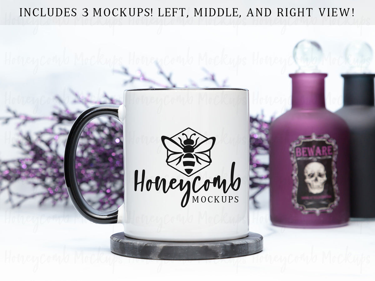 11 Ounce Accent Mug | White/Black | Halloween | SKU2515
