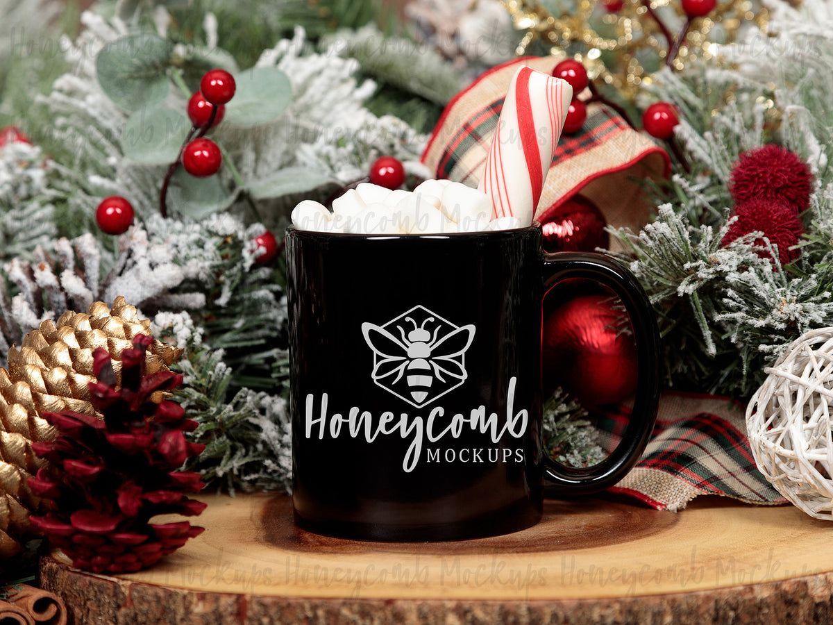 11 Ounce Mug | Black | Christmas | SKU2570
