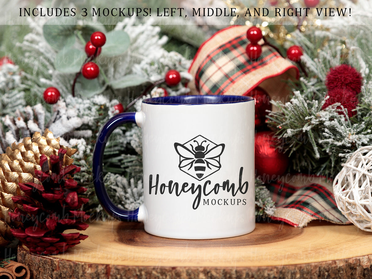 11 Ounce Accent Mug | White/Midnight | Christmas | SKU2554