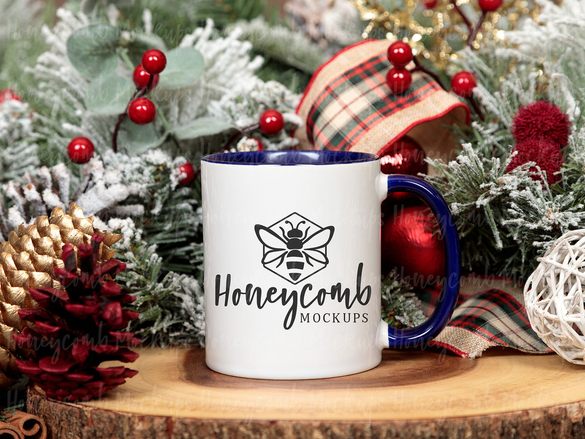 11 Ounce Accent Mug | White/Midnight | Christmas | SKU2554