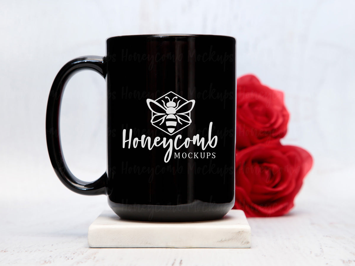 15 Ounce Mug | Black | Valentines | SKU2705