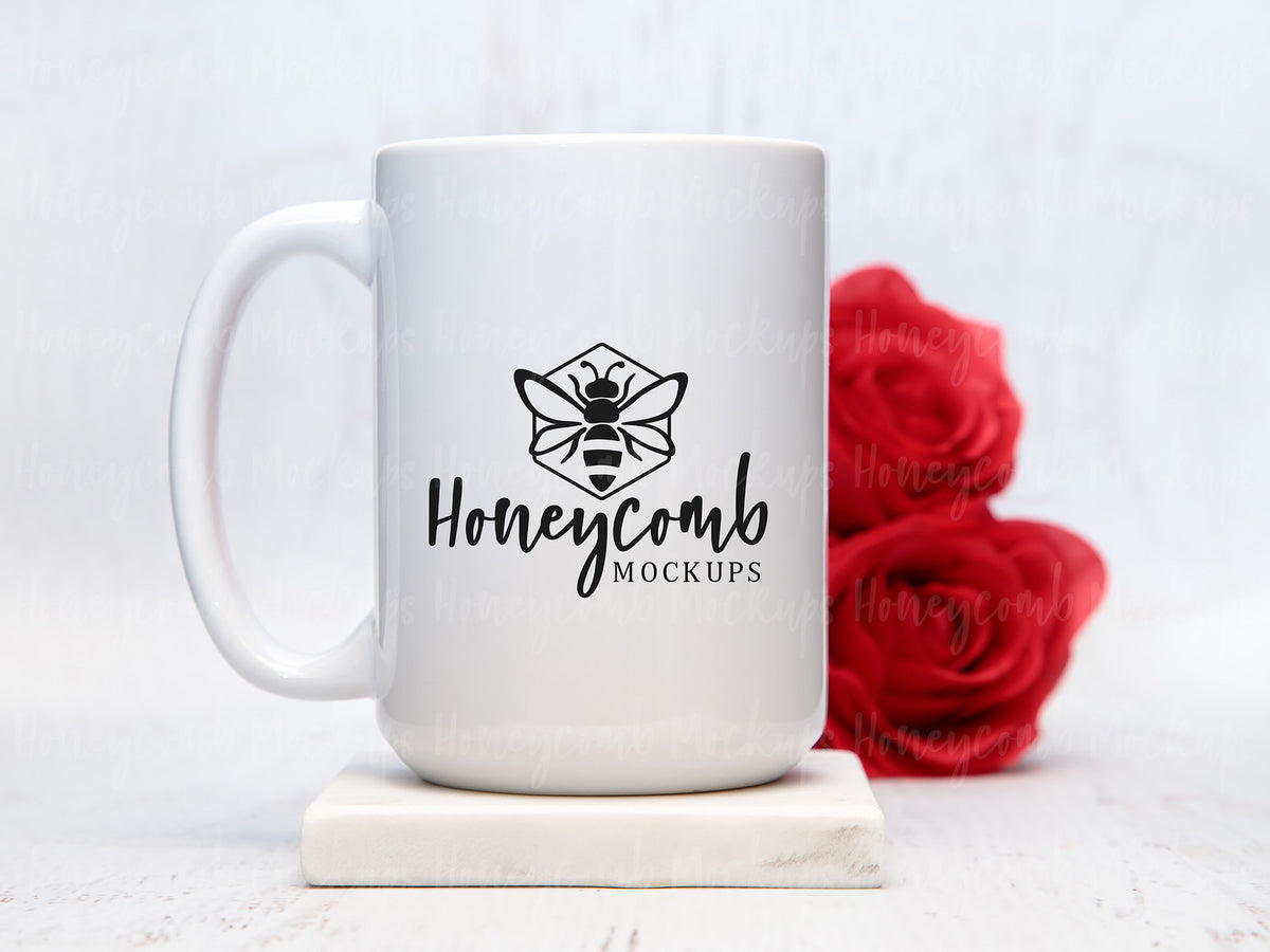 15 Ounce Mug | White | Valentines | SKU2709