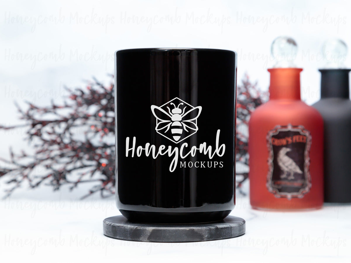 15 Ounce Mug | Black | Halloween | SKU2525