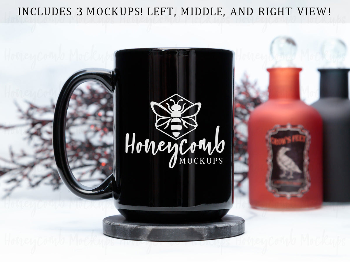 15 Ounce Mug | Black | Halloween | SKU2525