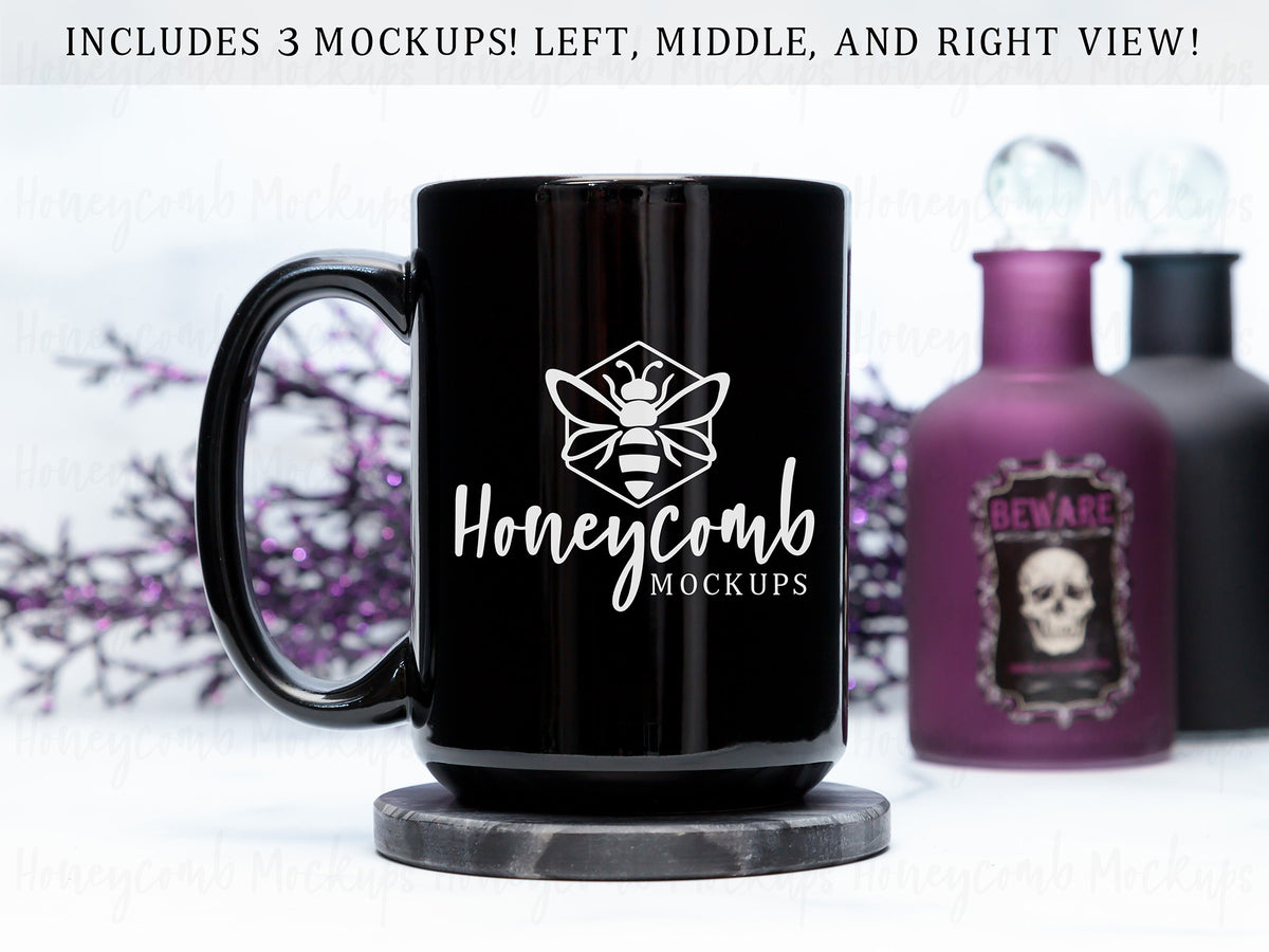 15 Ounce Mug | Black | Halloween | SKU2524