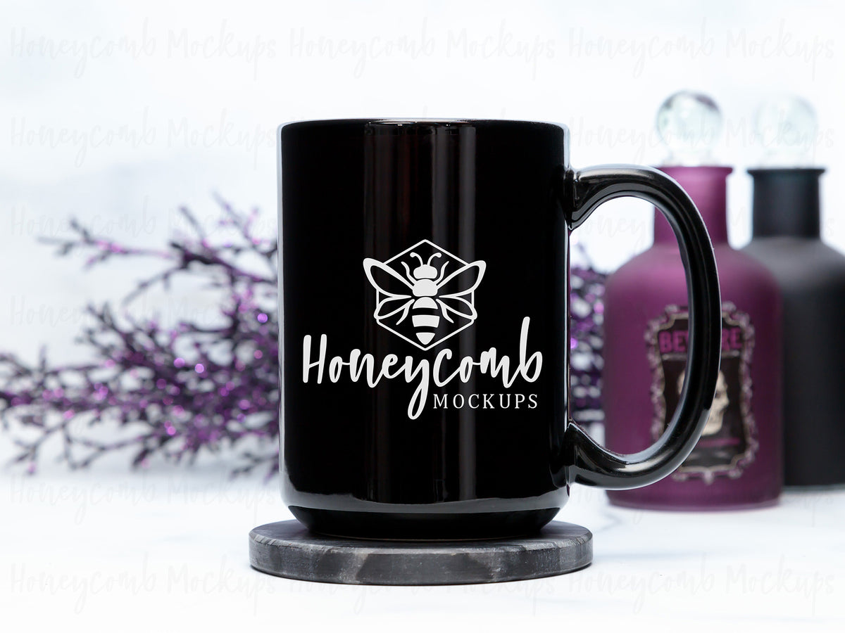 15 Ounce Mug | Black | Halloween | SKU2524