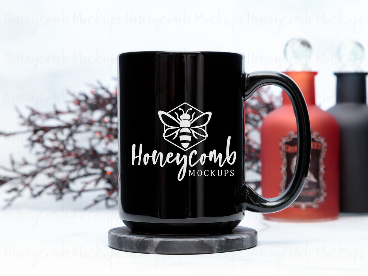 15 Ounce Mug | Black | Halloween | SKU2525