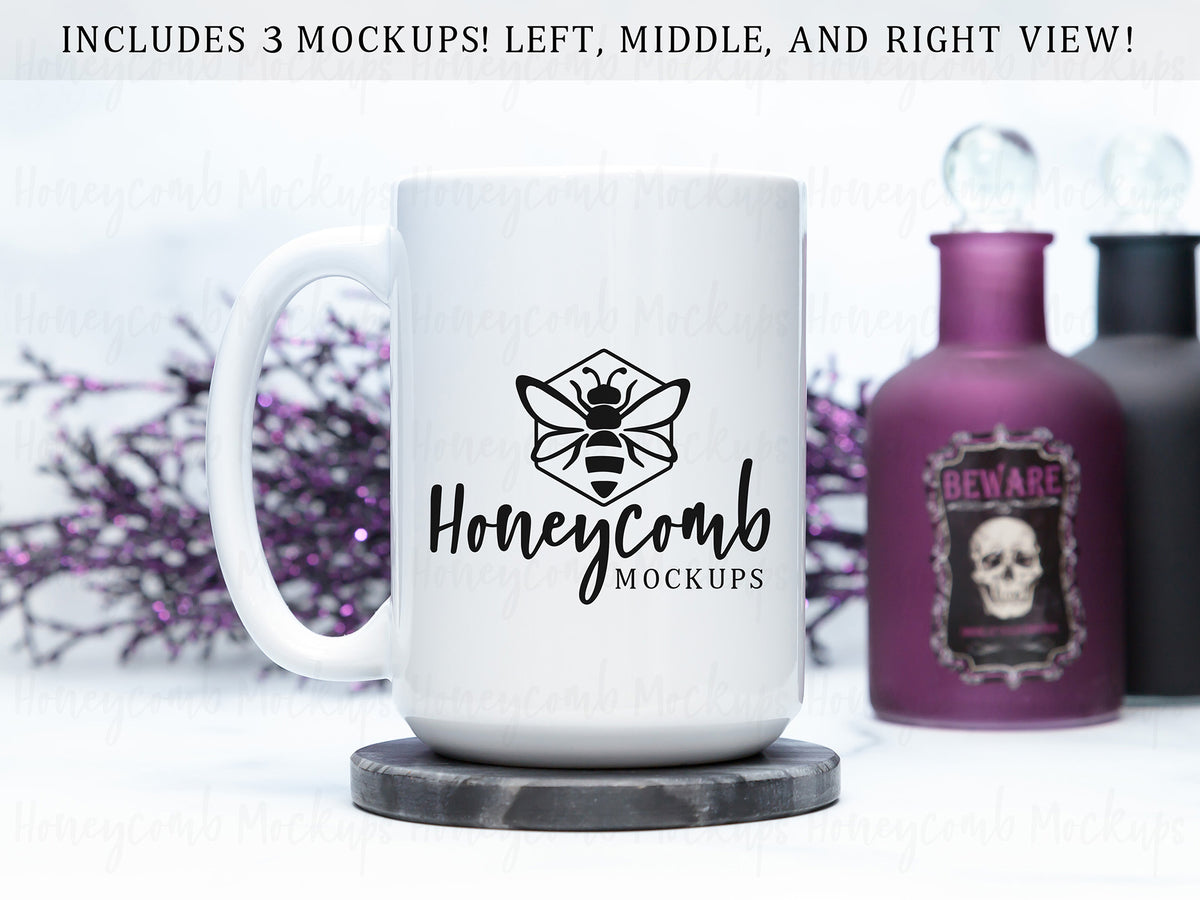 15 Ounce Mug | White | Halloween | SKU2530