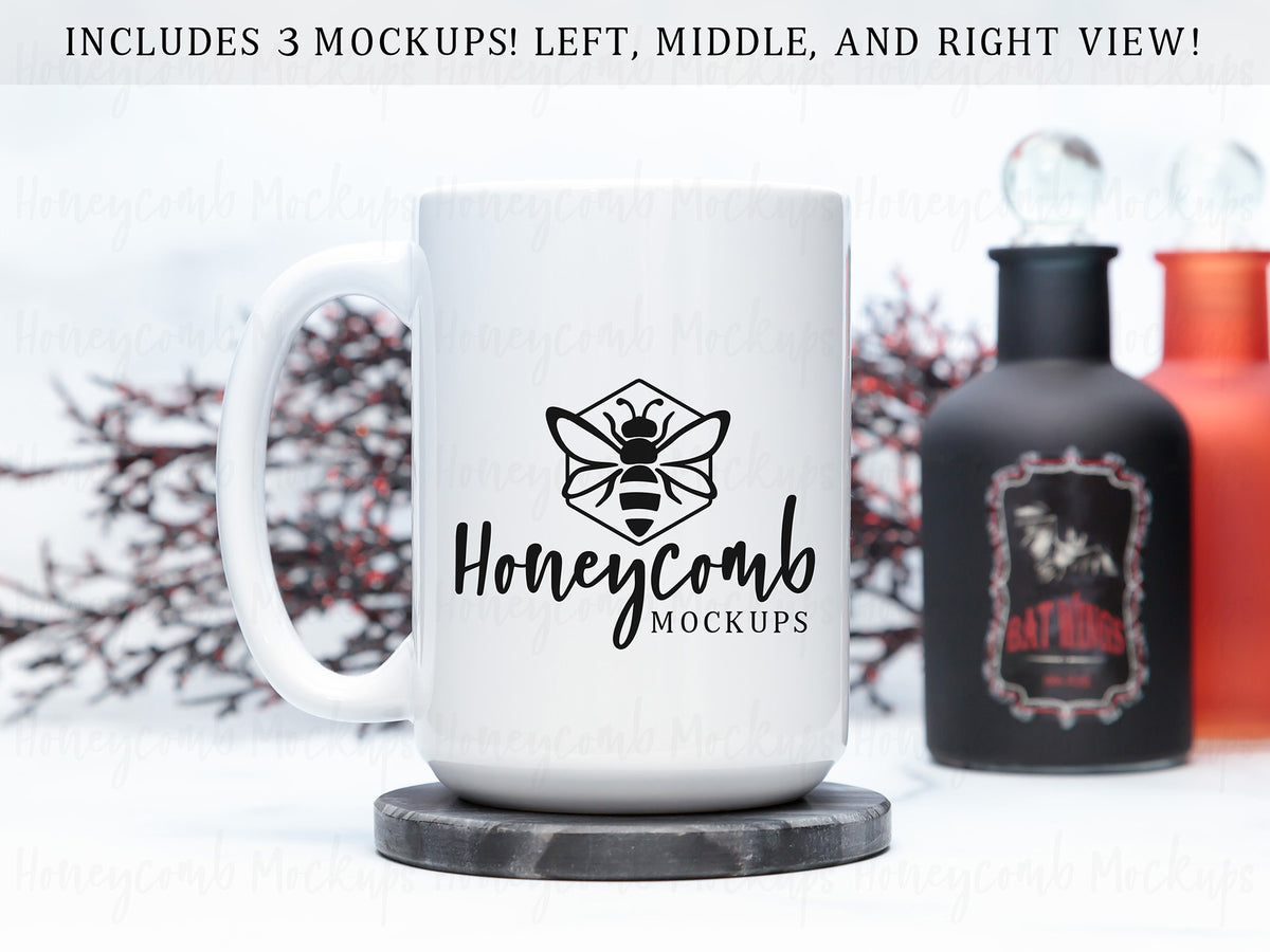 15 Ounce Mug | White | Halloween | SKU2531