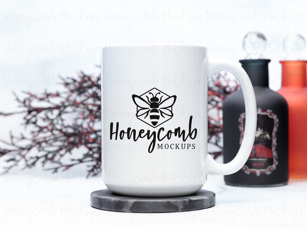 15 Ounce Mug | White | Halloween | SKU2531