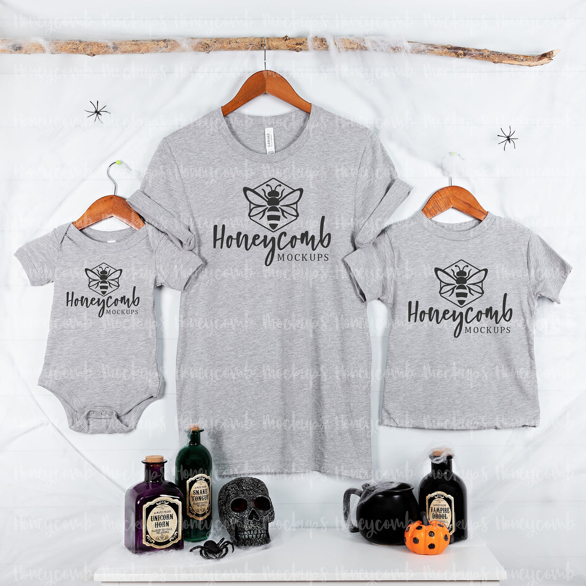 Bella Canvas 100B, 3001, and 3001T | Athletic Heather | Halloween | Mommy and Me | SKU1969