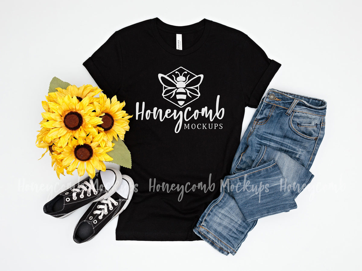 Bella Canvas 3001 T-Shirt | Black | SKU2002
