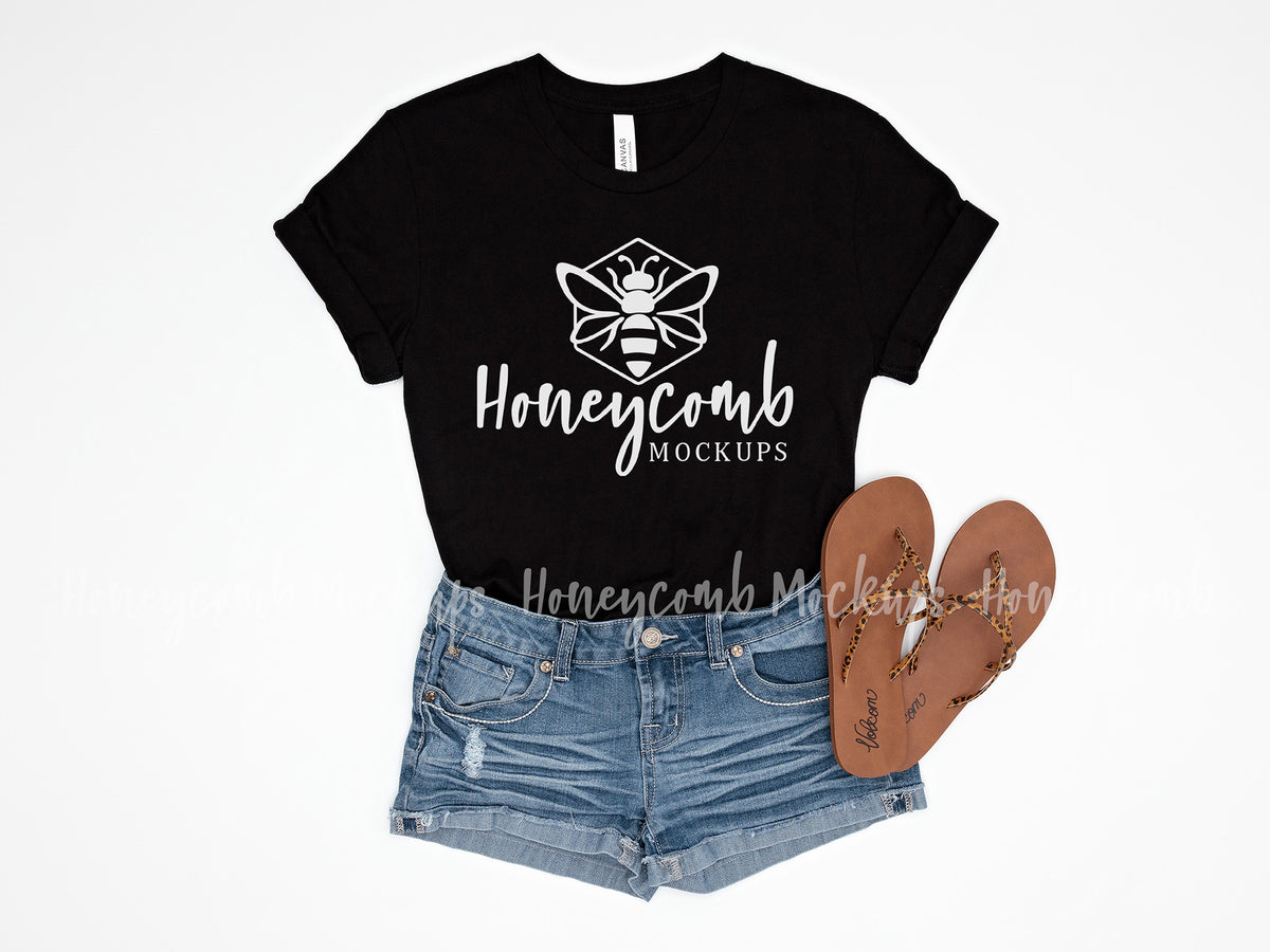 Bella Canvas 3001 T-Shirt | Black | SKU2008