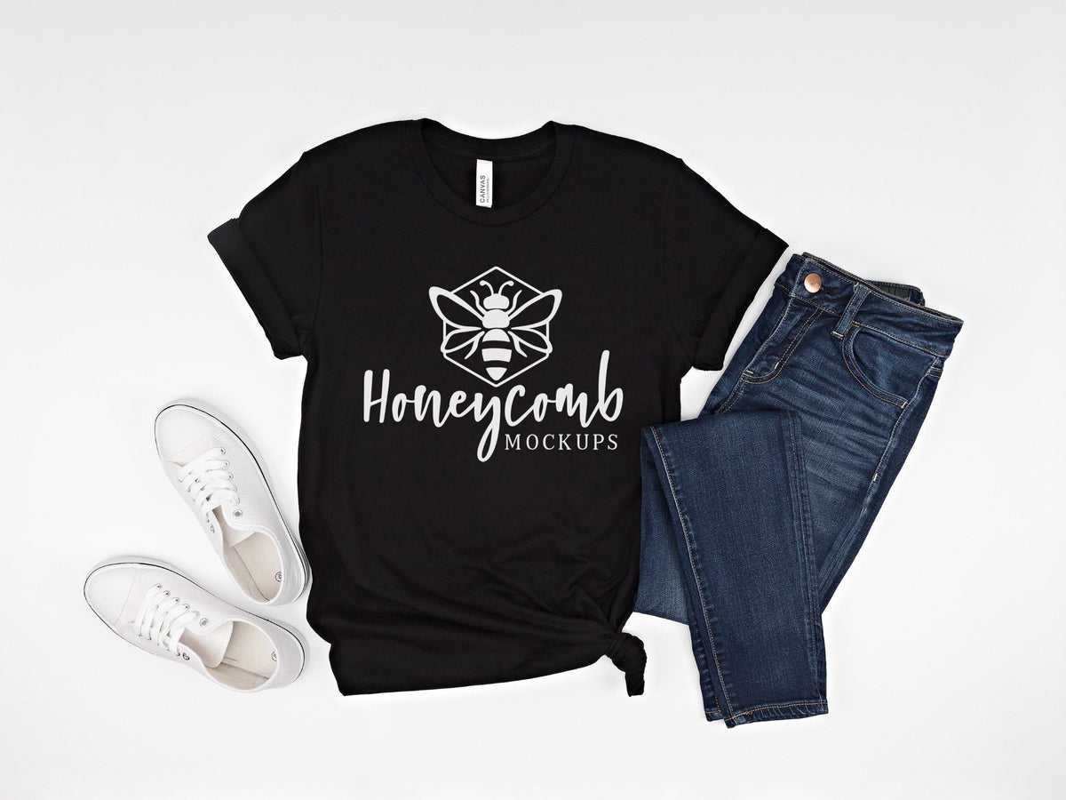Bella Canvas 3001 T-Shirt | Black | SKU1009