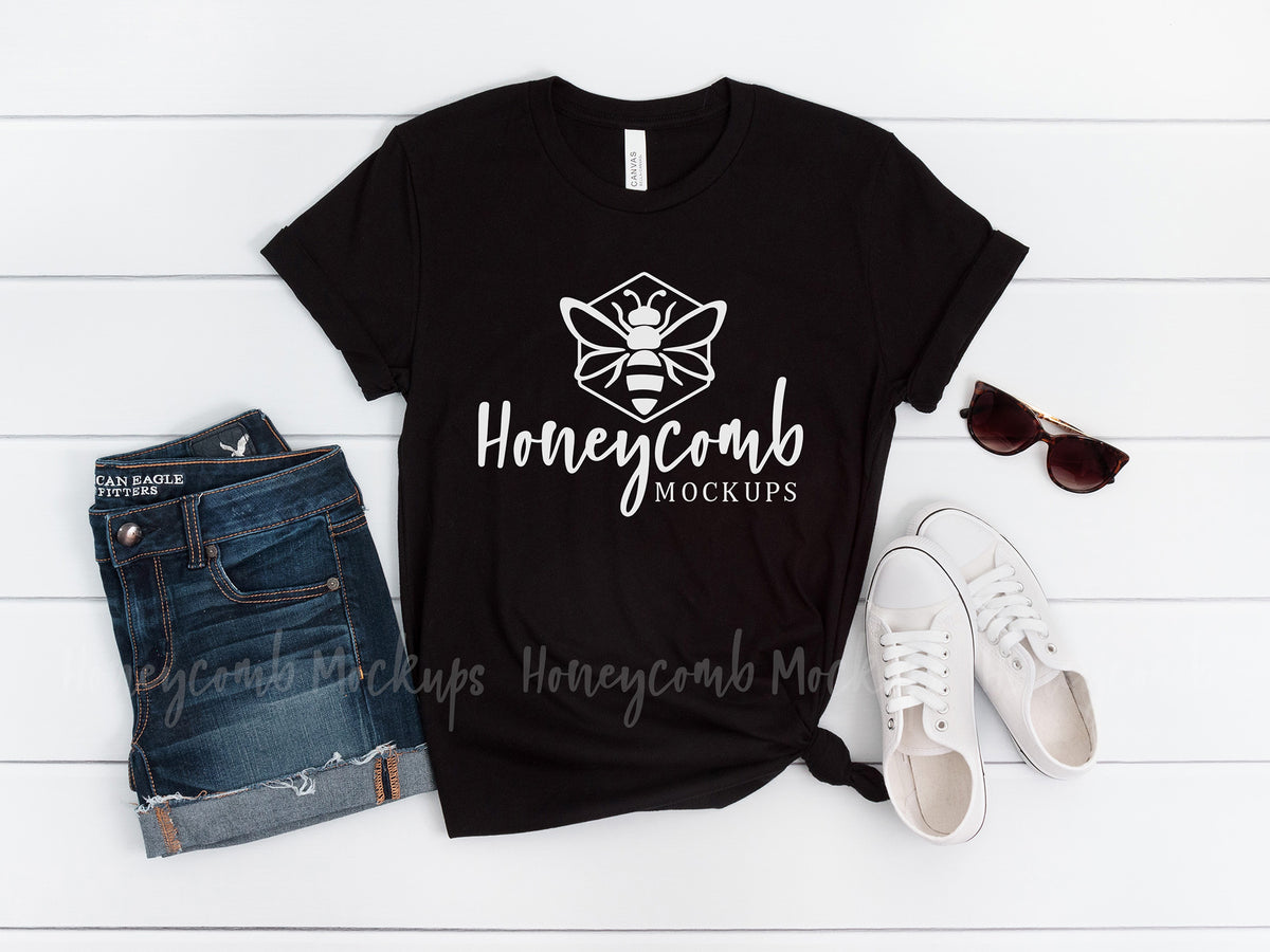 Bella Canvas 3001 T-Shirt | Black | SKU2250