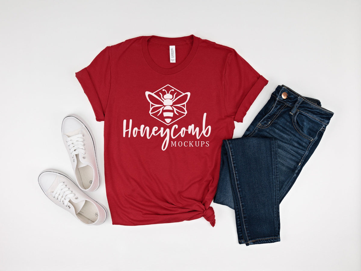 Bella Canvas 3001 T-Shirt | Canvas Red | SKU1010