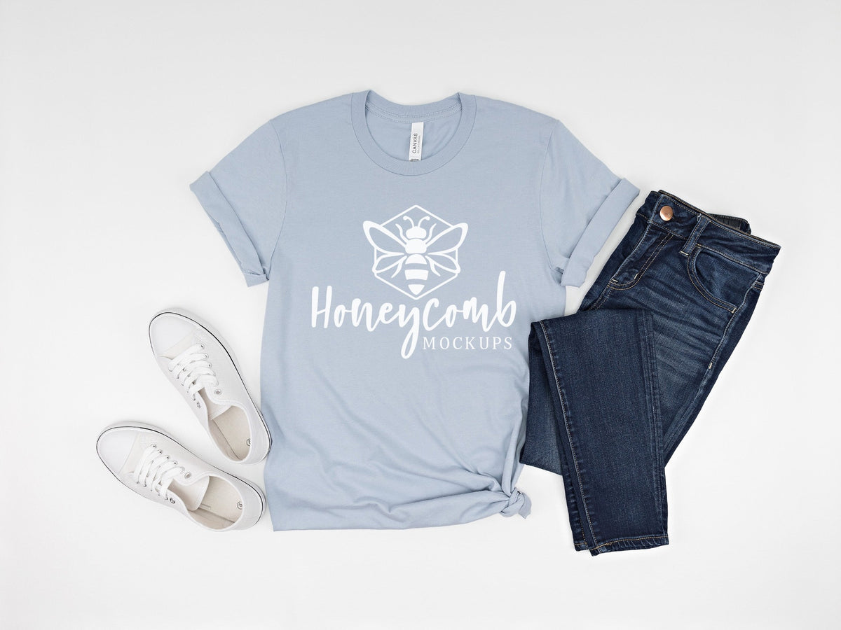 Bella Canvas 3001 T-Shirt | Light Blue | SKU1027