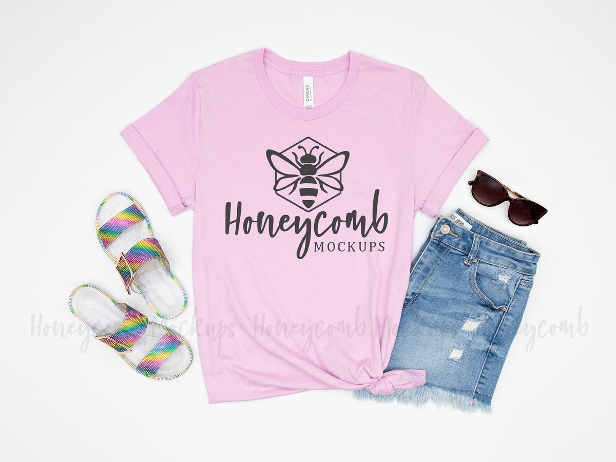 Bella Canvas 3001 T-Shirt | Lilac | SKU1995