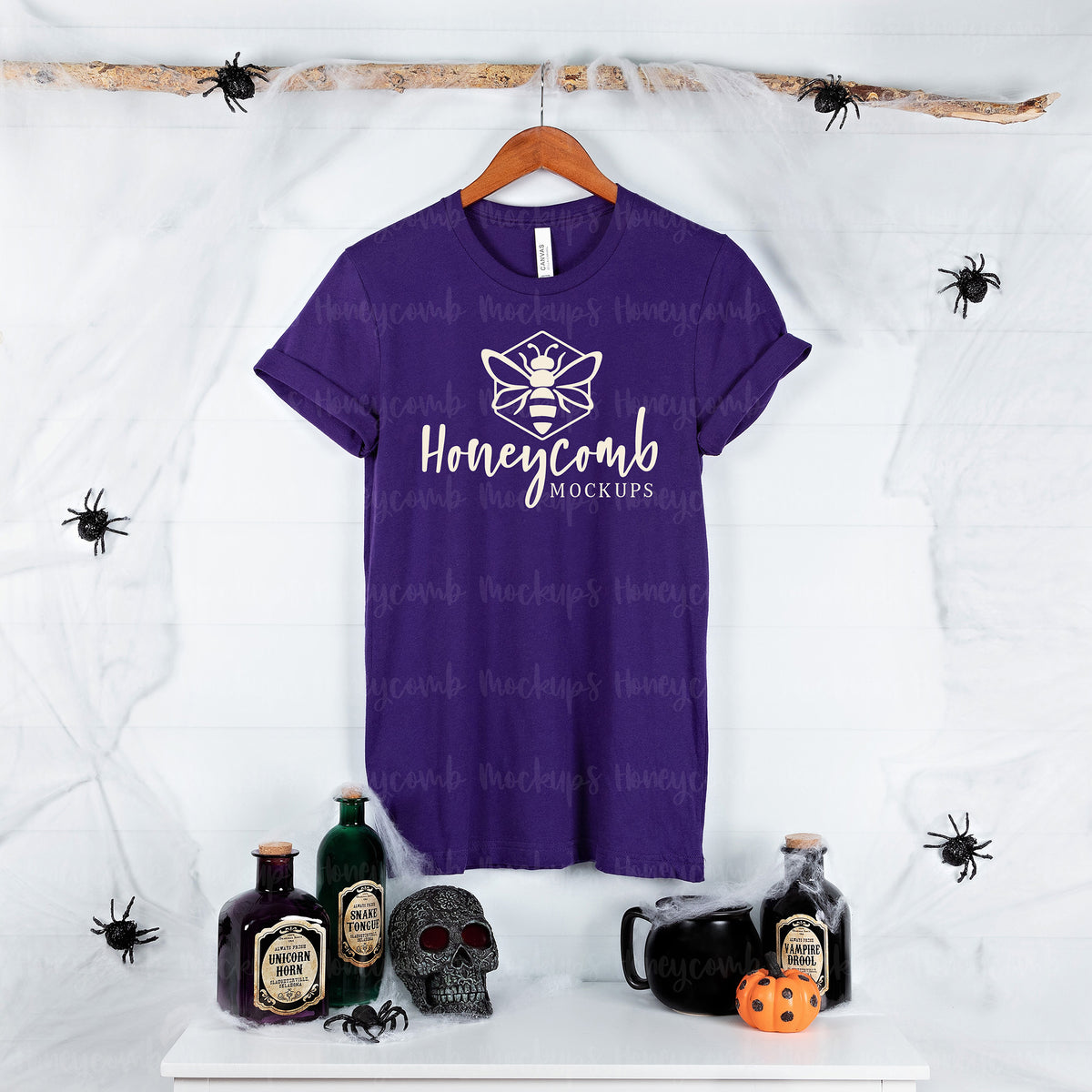 Bella Canvas 3001 T-Shirt | Purple | Halloween | SKU1964