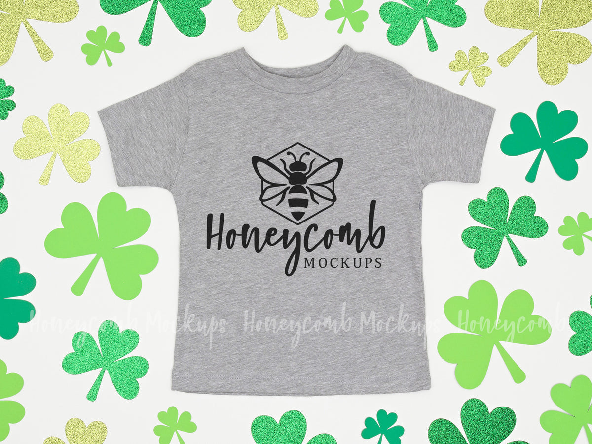 Bella Canvas 3001T T-Shirt | Athletic Heather | St Patricks Day | SKU2045