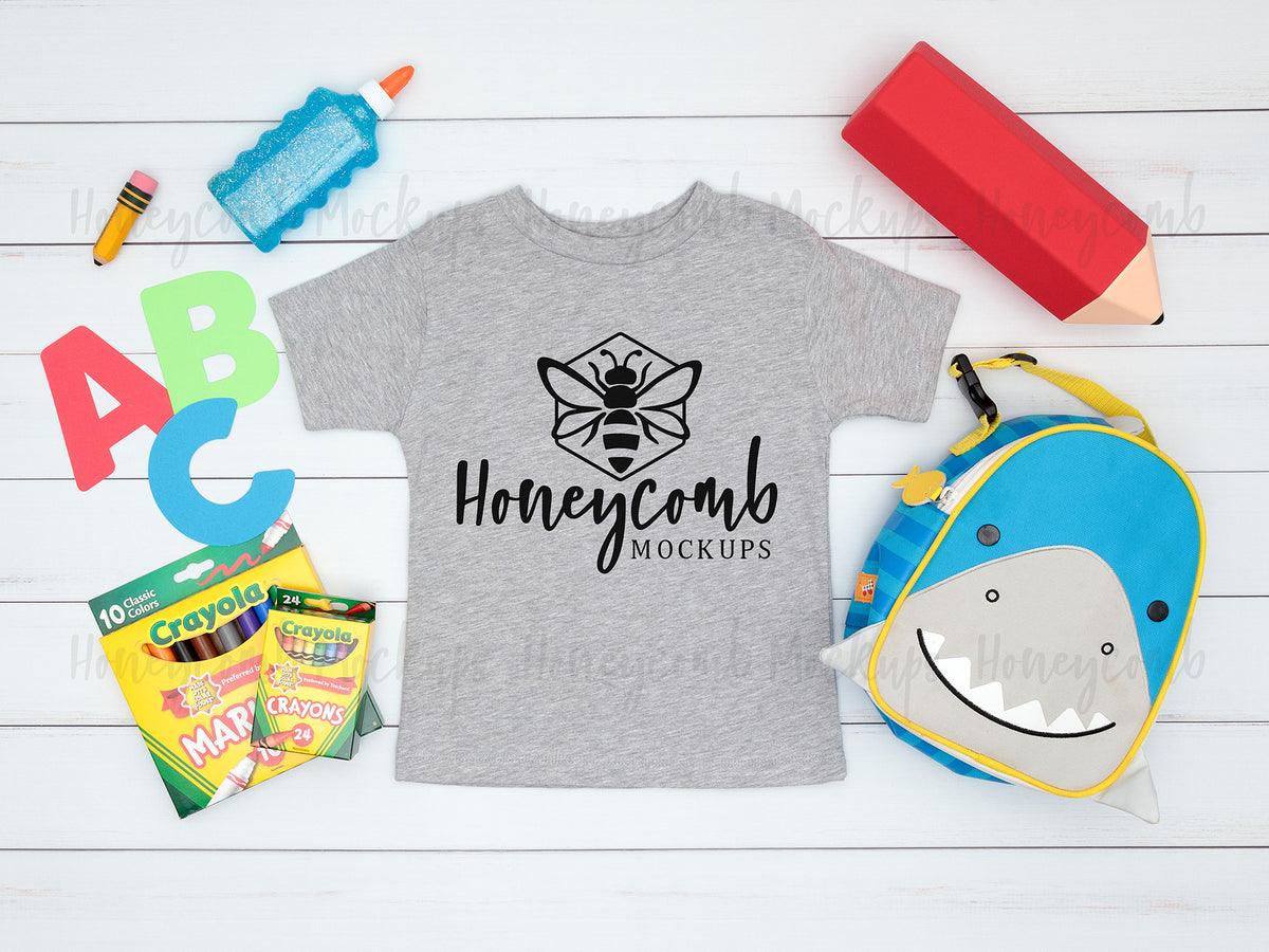 Bella Canvas 3001T T-Shirt | Athletic Heather | Toddler Boy | SKU2395