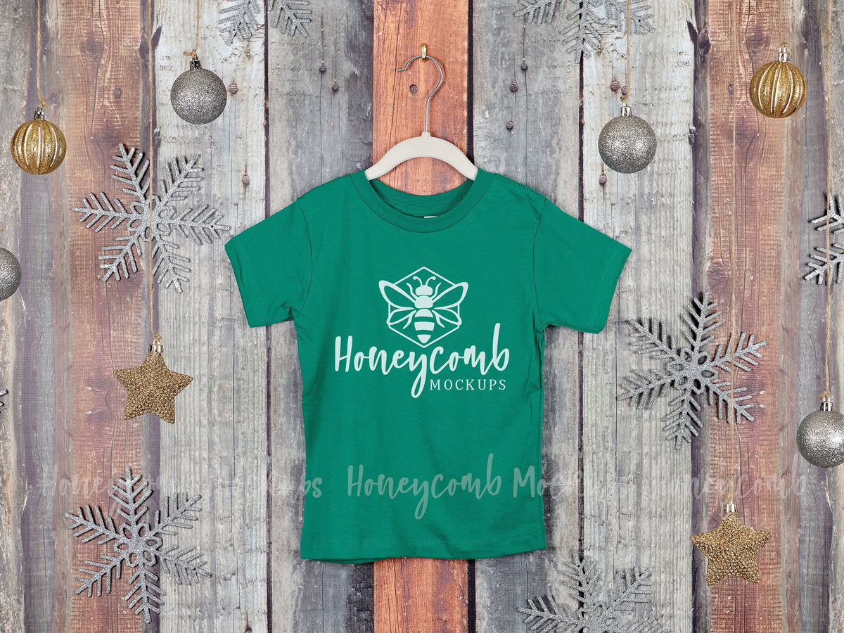 Bella Canvas 3001T T-Shirt | Kelly | Christmas | Hanging | SKU2168