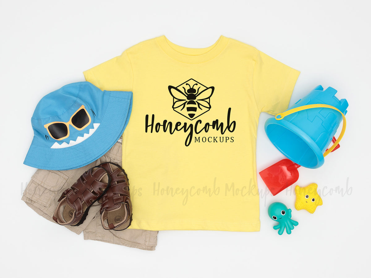 Bella Canvas 3001T T-Shirt | Yellow | Summer | Toddler Boy | SKU2385