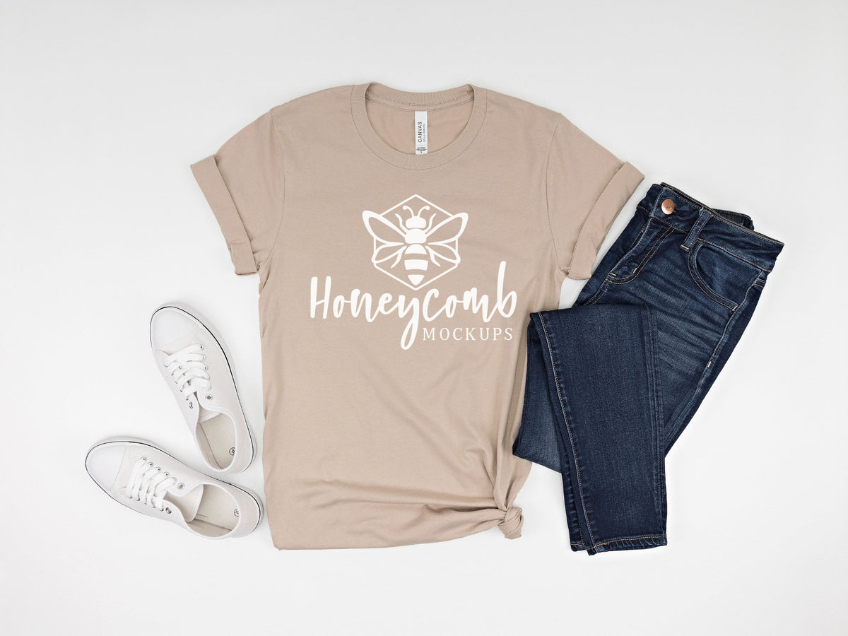 Bella Canvas 3001 T-Shirt | Tan | SKU1034