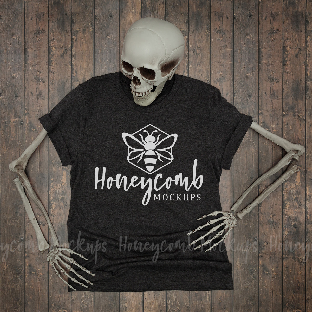 Bella Canvas 3001 T-Shirt | Dark Grey Heather | Halloween | SKU2232