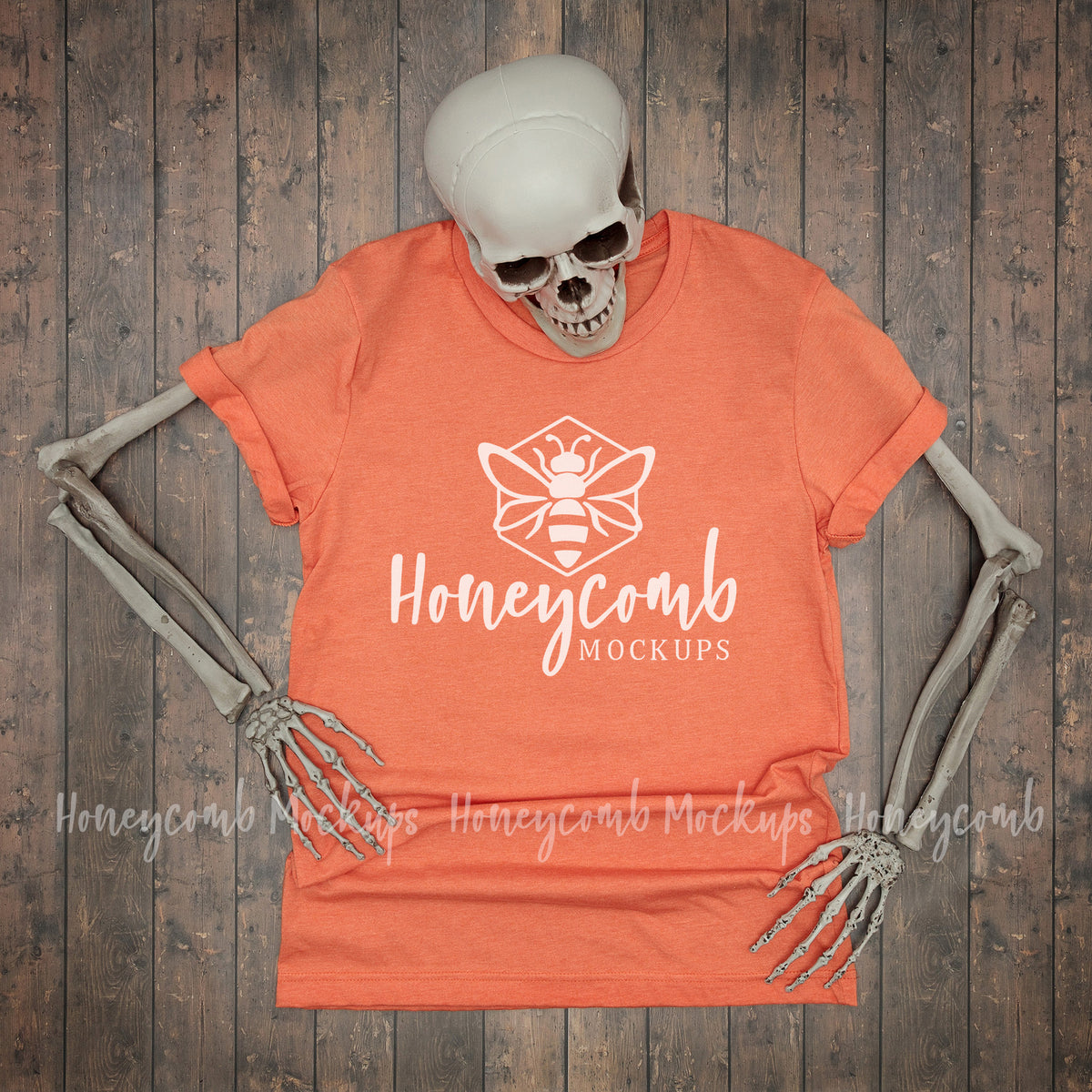 Bella Canvas 3001 T-Shirt | heather Orange | Halloween | SKU2234