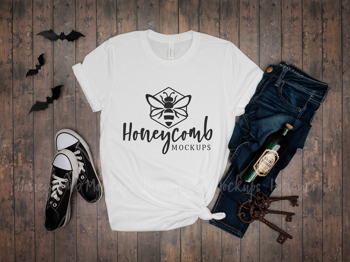 Bella Canvas 3001 T-Shirt | White | Halloween | SKU1948