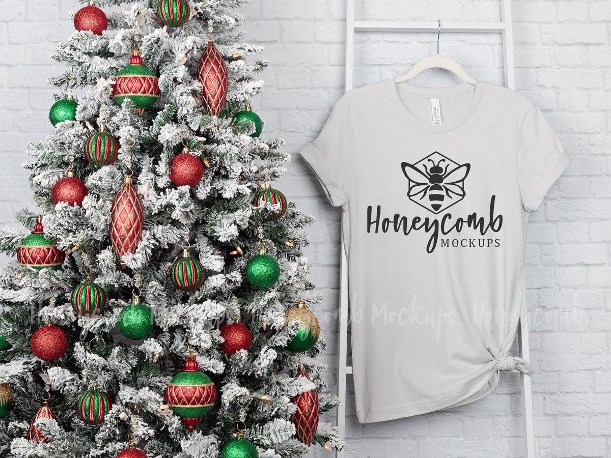 Bella Canvas 3001 T-Shirt | Silver | Christmas | SKU1874