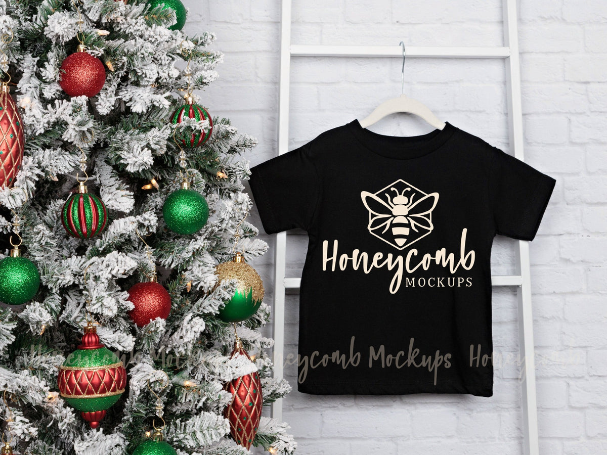 Bella Canvas 3001T T-Shirt | Black | Christmas | SKU1877