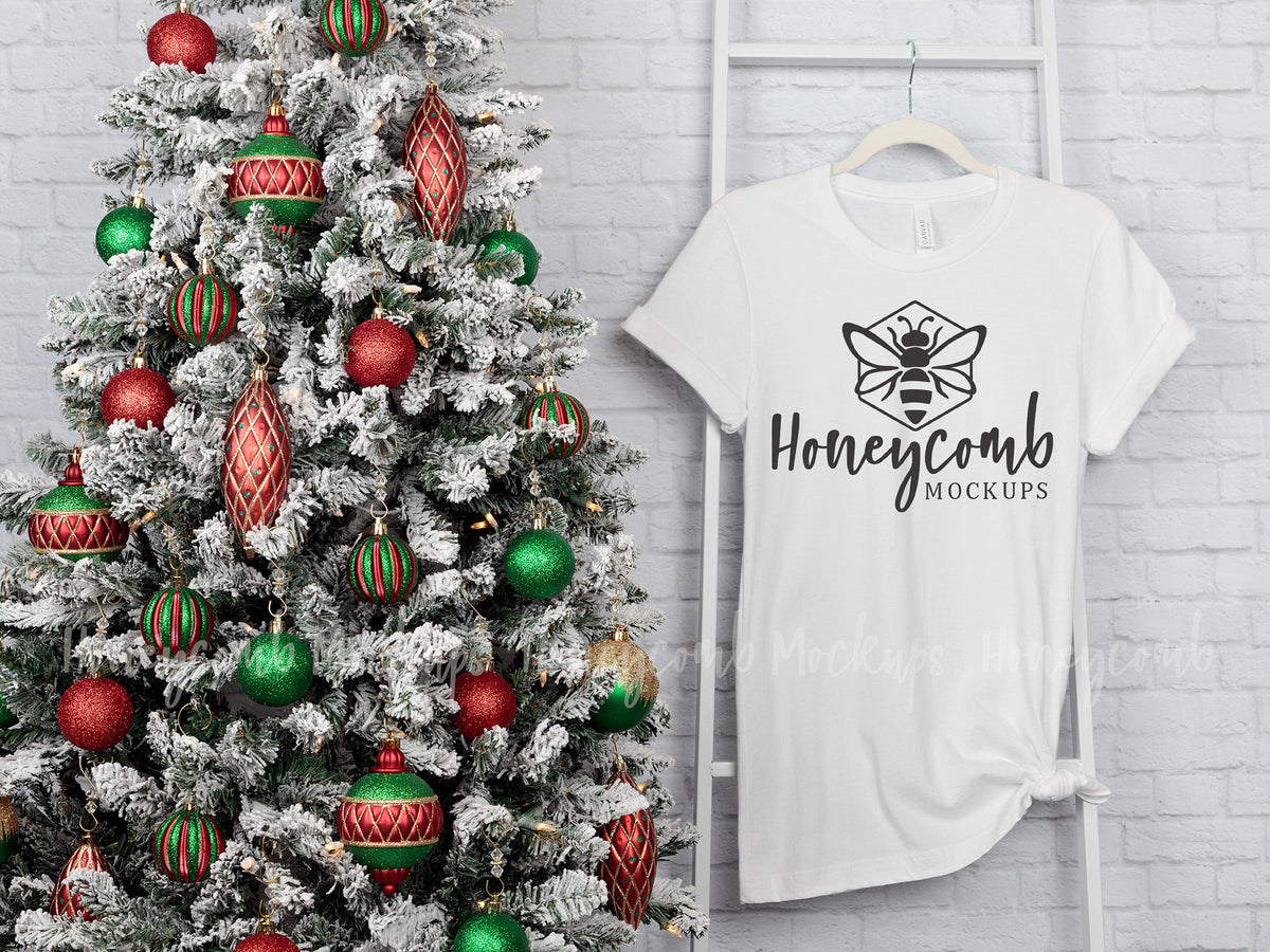 Bella Canvas 3001 T-Shirt | White | Christmas | SKU1876