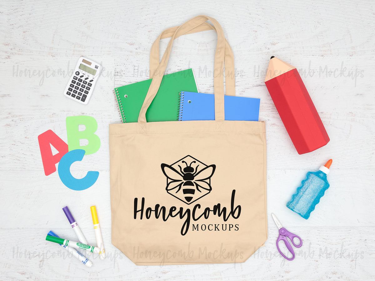 EC8000 Canvas Tote Bag | Oyster | School/Teacher | SKU2440