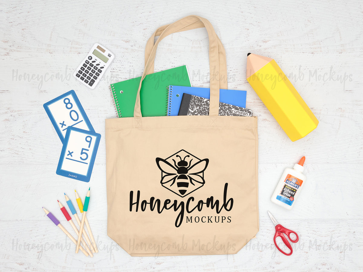 EC8000 Canvas Tote Bag | Oyster | School/Teacher | SKU2441