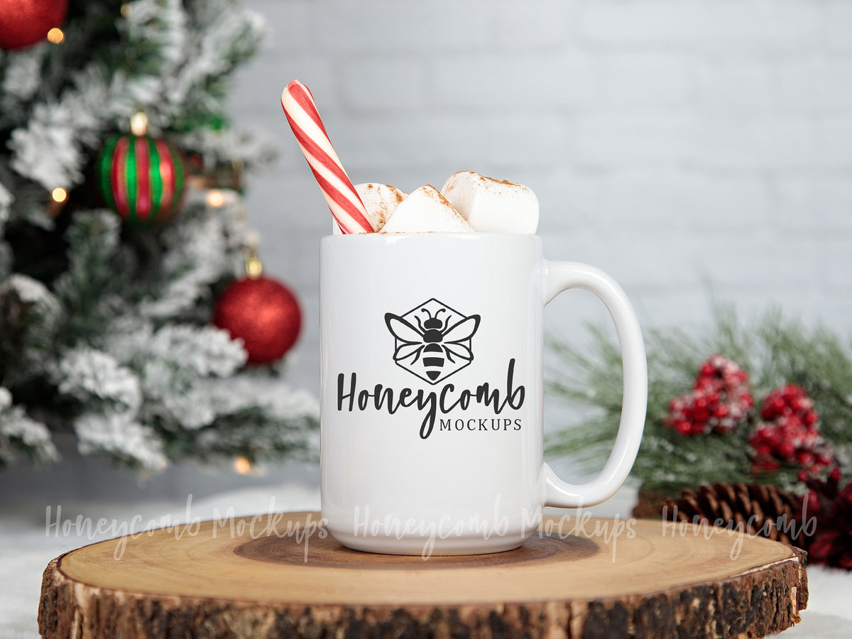 15 Ounce Mug | White | Christmas | SKU1785