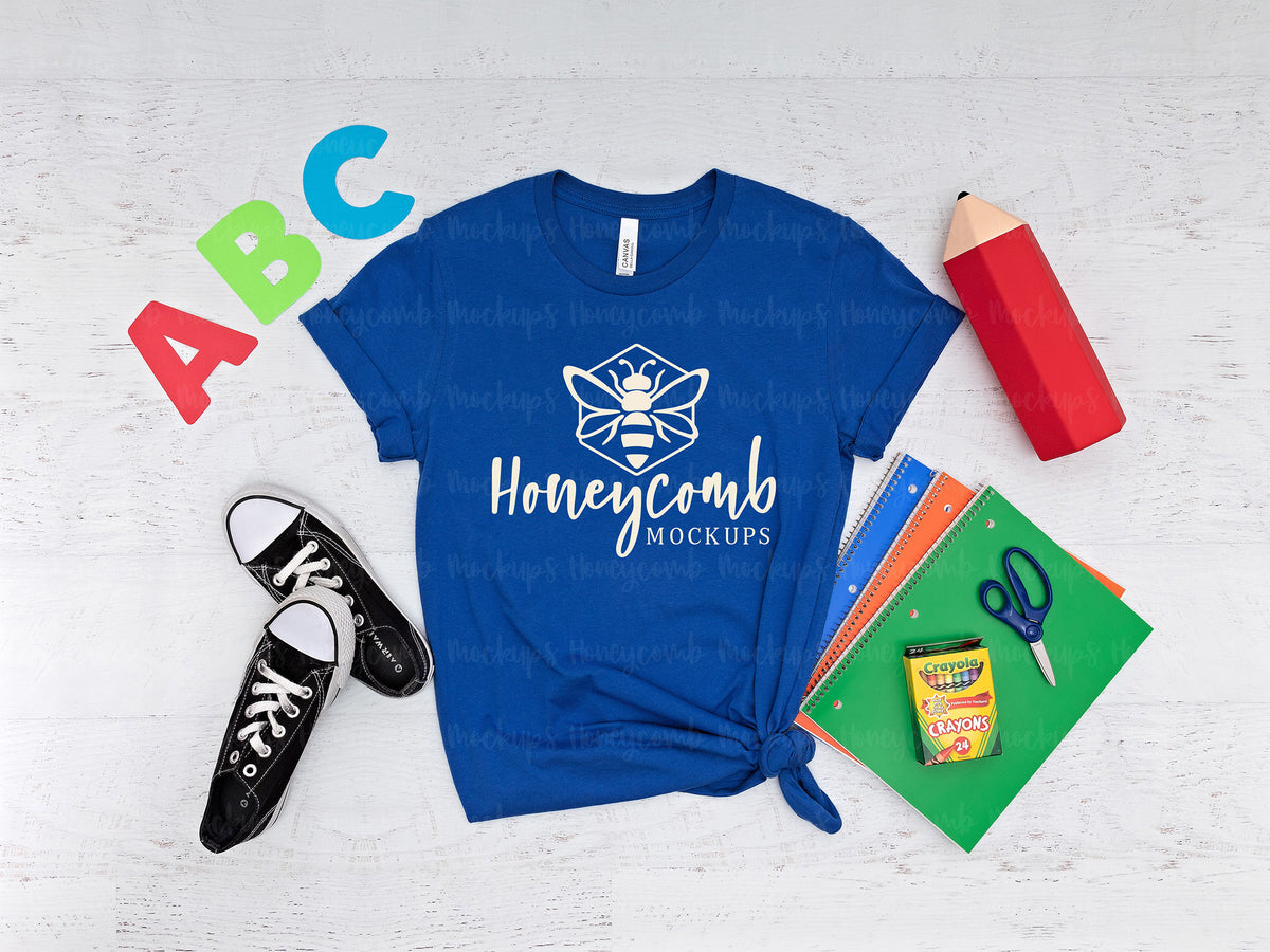 Bella Canvas 3001 T-Shirt | True Royal | Teacher | SKU1262