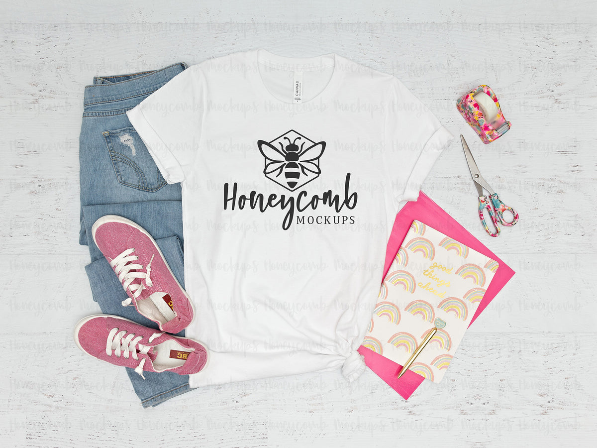 Bella Canvas 3001 T-Shirt | White | Teacher | SKU1266