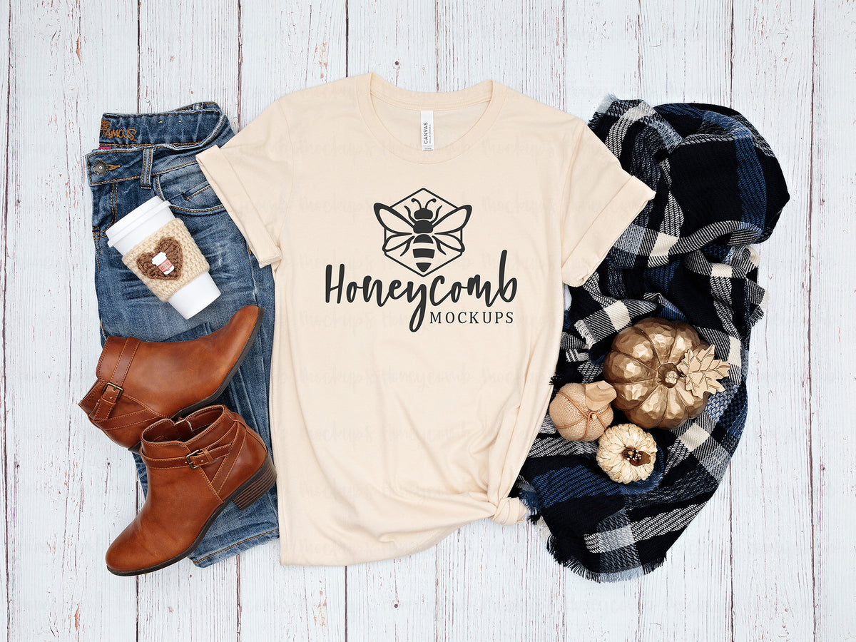 Bella Canvas 3001 T-Shirt | Soft Cream | Fall | SKU1226