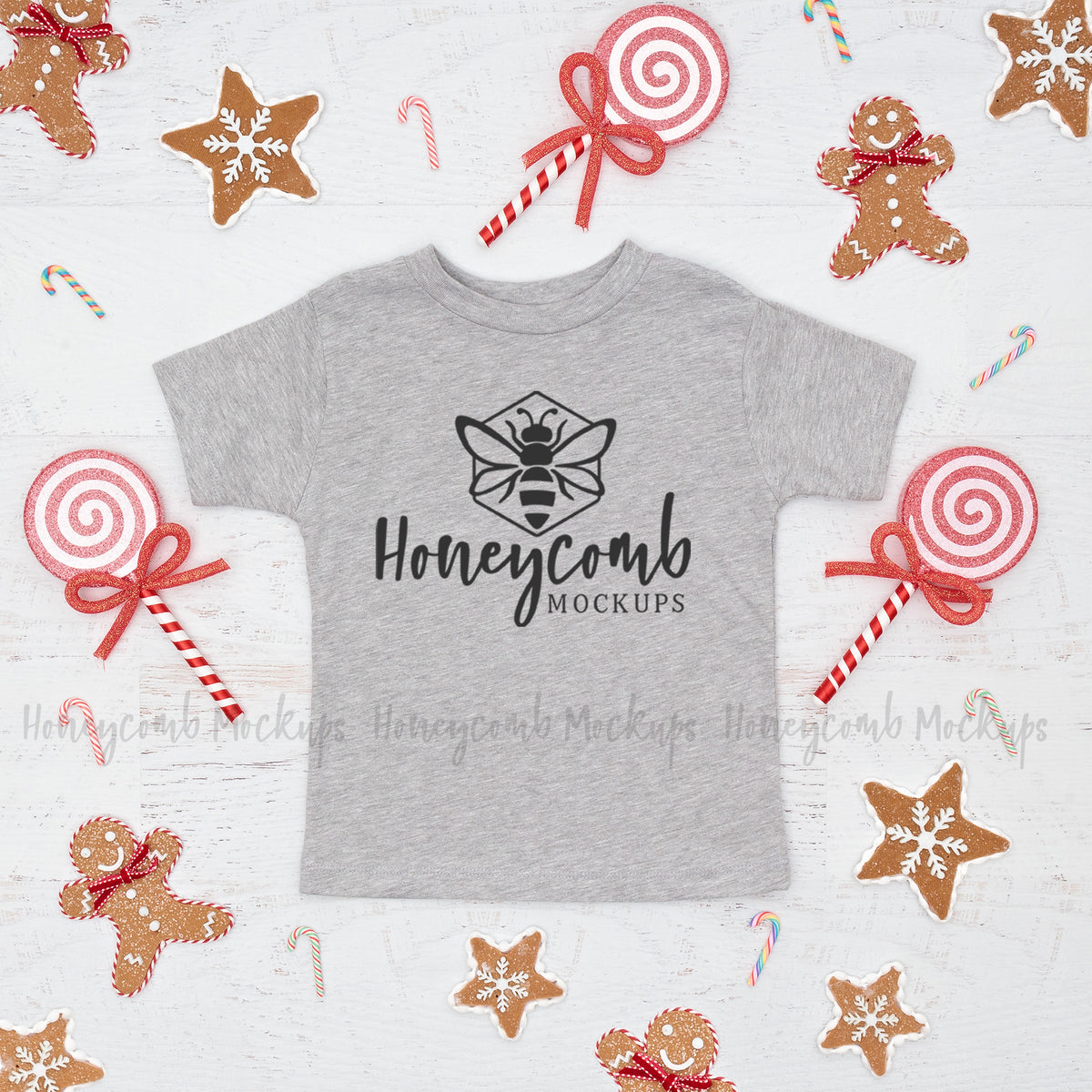 Bella Canvas 3001T T-Shirt | Athletic Heather | Christmas | Cookie Crew | SKU1497