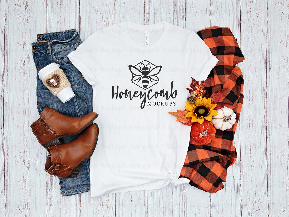 Bella Canvas 3001 T-Shirt | White | Fall | SKU1229