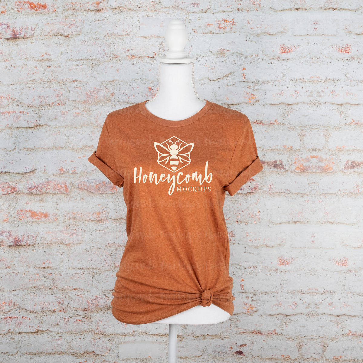 Bella Canvas 3001 T-Shirt | Heather Autumn | Mannequin | SKU1353