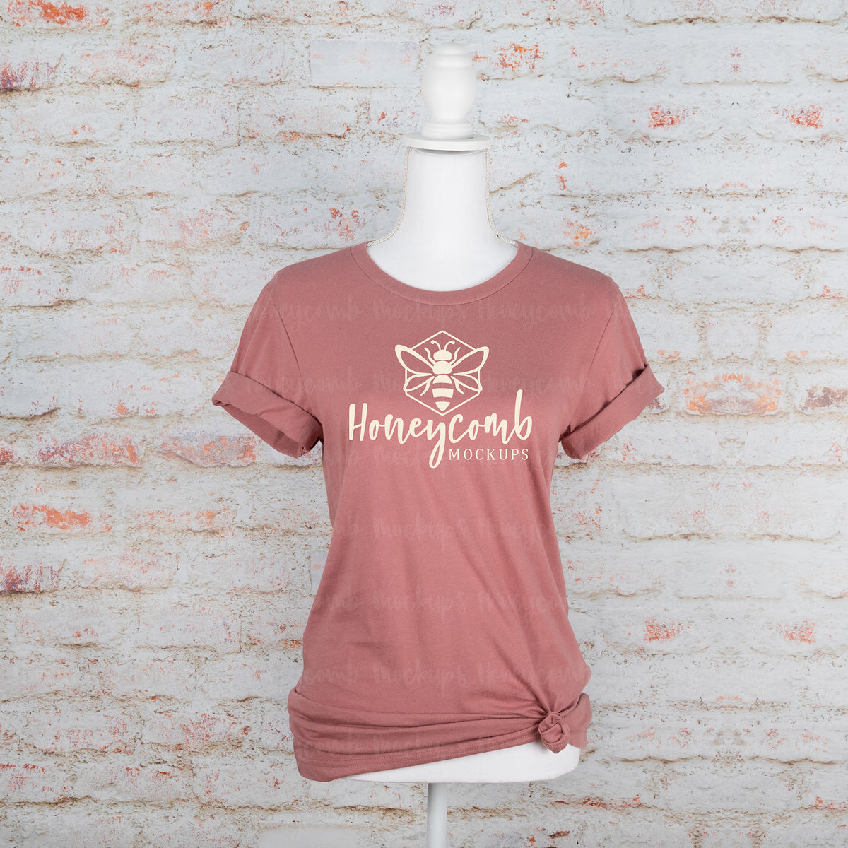 Bella Canvas 3001 T-Shirt | Mauve | Mannequin | SKU1380