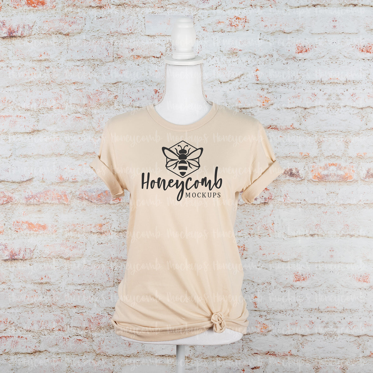 Bella Canvas 3001 T-Shirt | Soft Cream | Mannequin | SKU1390