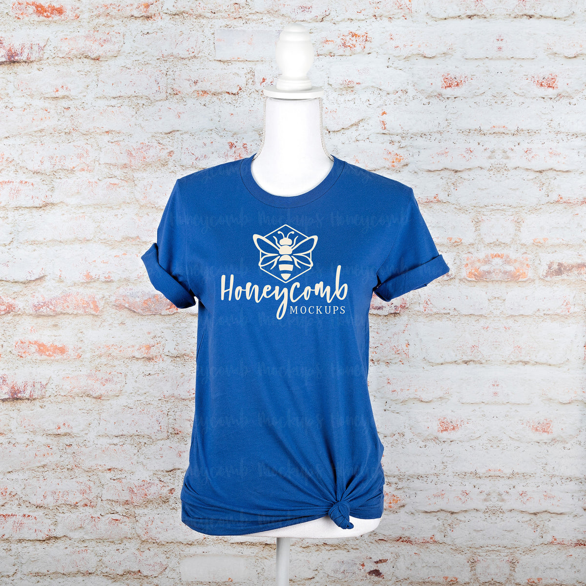Bella Canvas 3001 T-Shirt | True Royal | Mannequin | SKU1393