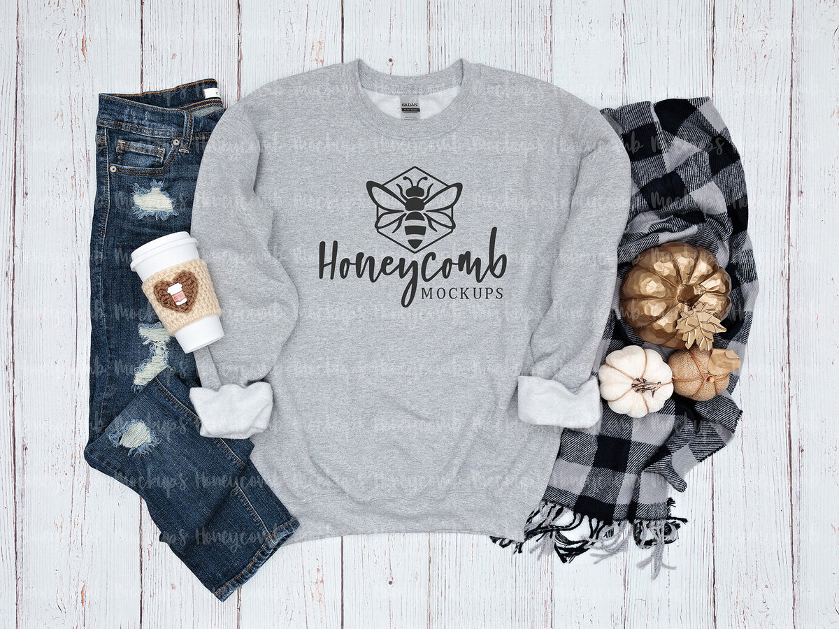 Gildan 18000 Sweatshirt | Sport Grey | Fall | SKU1232