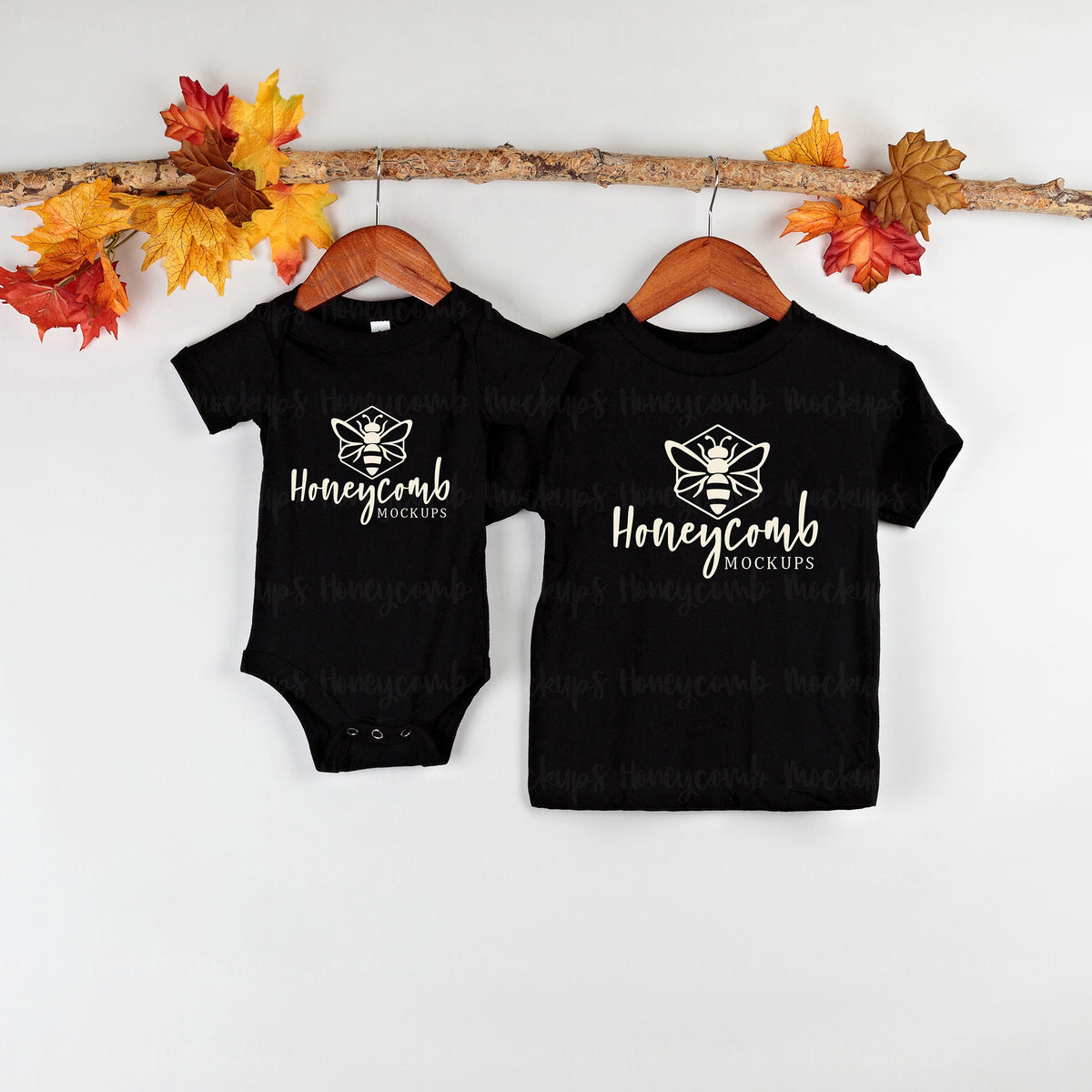 Bella Canvas 100B and 3001T | Black | Fall | Siblings | SKU1807